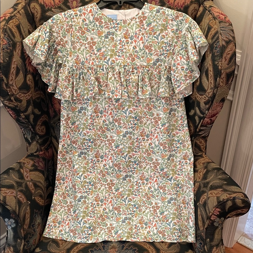 Bella Bliss Girls Size 10 Multicolor Floral Tunic or Short Ruffle Dress